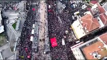 İstanbul'da Filistin’e destek yürüyüşüne binlerce vatandaş akın etti