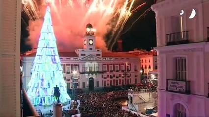 Madrid rings in New Year with fireworks show at Puerta del Sol square _ AFP(360P)