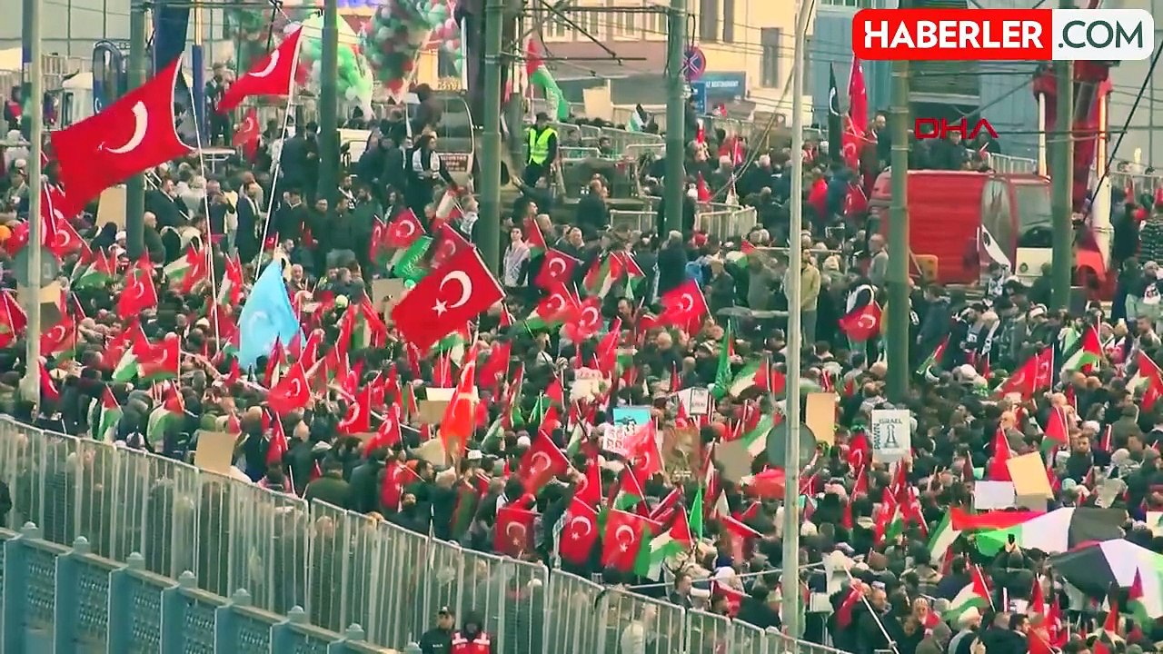 Şehitlerimize Rahmet, Filistin'e Destek, İsrail'e Lanet Yürüyüşü