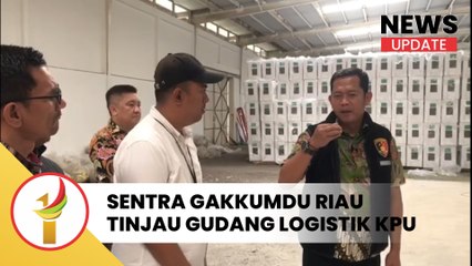 Cegah Potensi Pelanggaran, Sentra Gakkumdu Riau Tinjau Gudang Logistik KPU