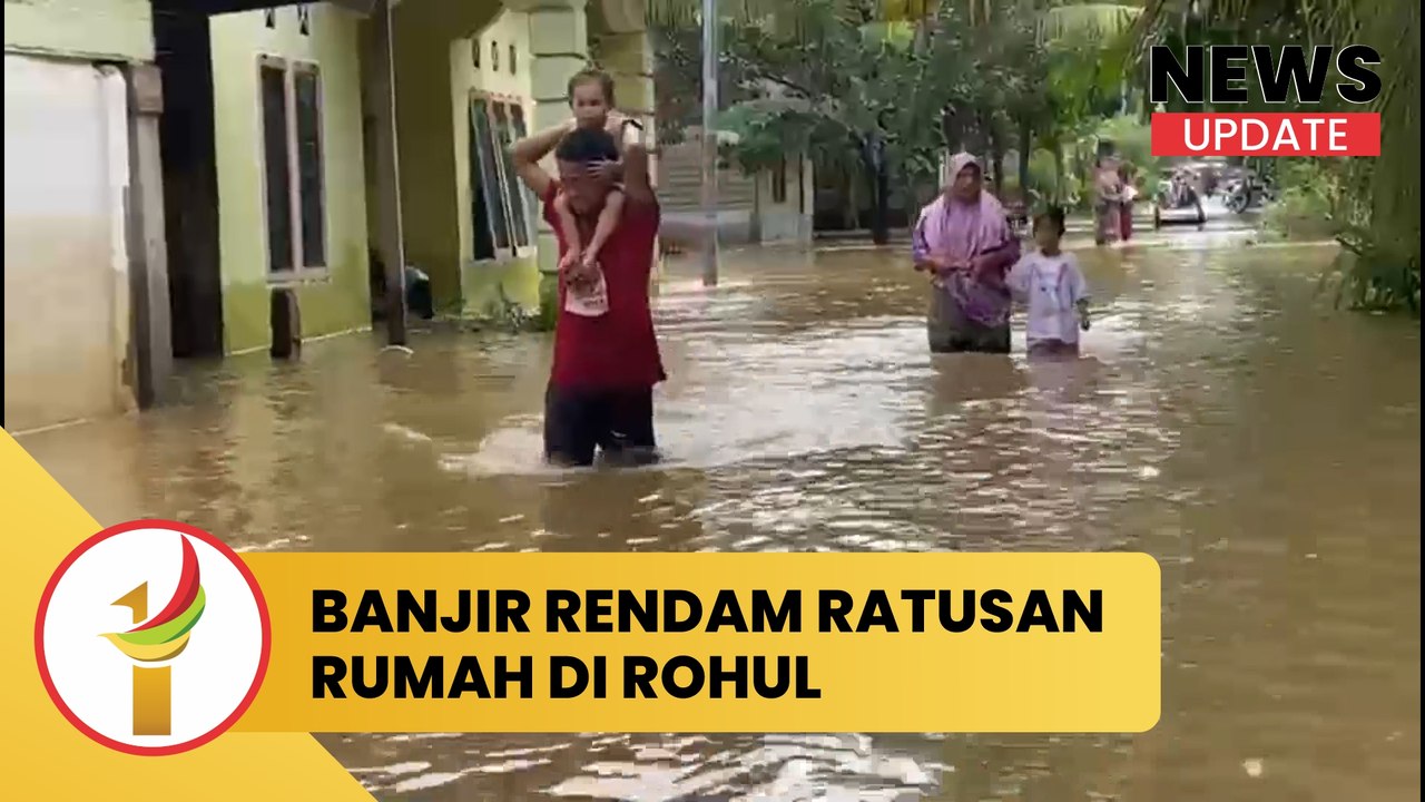 Banjir Rendam Ratusan Rumah Di Rohul, Warga: Belum Ada Bantuan Dari Pemerintah