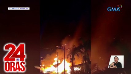 Ilang bahay, pati motorsiklong ginamit na pampaingay sa salubong 2024, natupok | 24 Oras