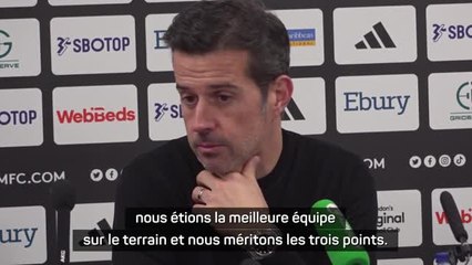 20e j. - Marco Silva : "Nous étions la meilleure équipe sur le terrain"