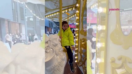 Fahriye Evcen oğluyla olan eğlenceli anlarını paylaştı! Aynı babasına benziyor