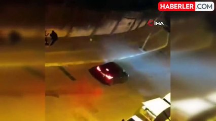 Esenyurt'ta Kadını Sürükleyip Götürmeye Çalışan Şahıs Kameraya Yansıdı