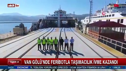 Van Gölü'nde feribotla taşımacılık ivme kazandı