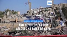 Ano Novo começa com ataques de Israel na Faixa de Gaza