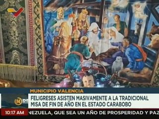 Católicos asistieron masivamente a la misa de fin de año en el estado Carabobo