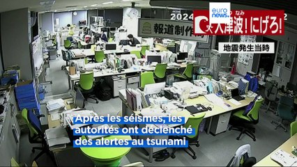Alerte au tsunami au Japon après une série de très forts tremblements de terre