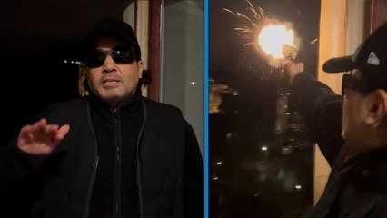 Killa Hakan önce yeni yıl için sağlık diledi, sonra havaya ateş açtı