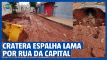 Prefeitura interdita rua de BH após rompimento de adutora da Copasa comprometer estrutura do local