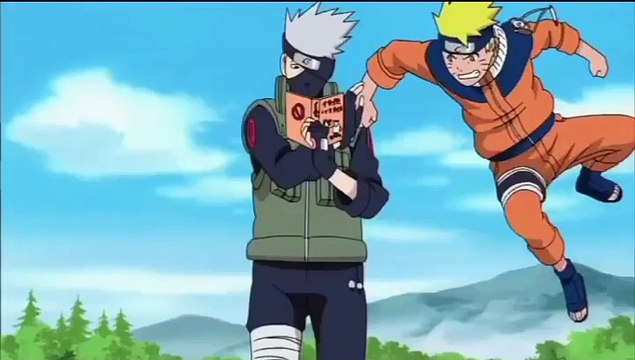 Naruto fights kakashi