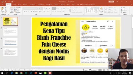 PENGALAMAN KENA TIPU BISNIS FRANCHISE FAFA CHEESE - PENIPUAN FAFA CHEESE
