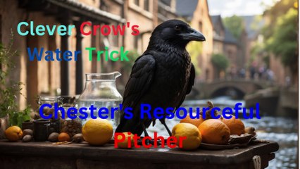 Chester's Clever Pitcher A Thirsty Crow's Tale of Resourcefulness