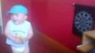 Luke Littler throws darts while still in nappies as star shares old family video
