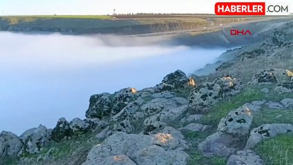 BATMAN'ı kaplayan sis bulutu Kıra Dağı'ndan görüntülendi