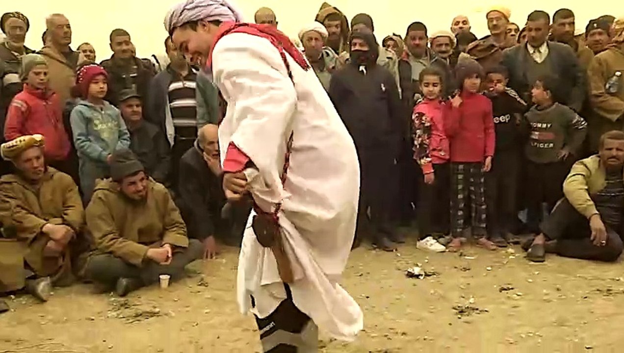 Danse Alaoui 130 , sous une tempête de sable رقص العلاوي رقادة , تحت عاصفة الرمال , Reggada ركادة