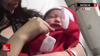 Antalya'da yılın ilk bebeği doğdu