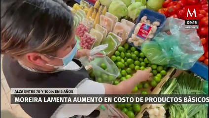 Rubén Moreira advirtió que la canasta básica aumentó 80% en los últimos 5 años