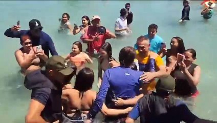 Bolsonaro aproveita praia em Milagres no 1º de janeiro