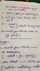 Polite offer , request, invitation, suggestions in English