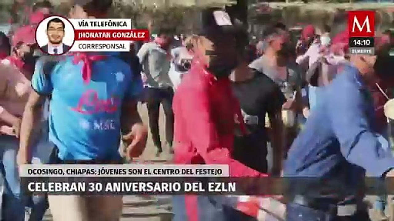 Conmemoran el 30 aniversario del EZLN en Chiapas