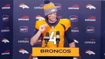 Denver Broncos QB Jarrett Stidham All Smiles after Win Over Chargers