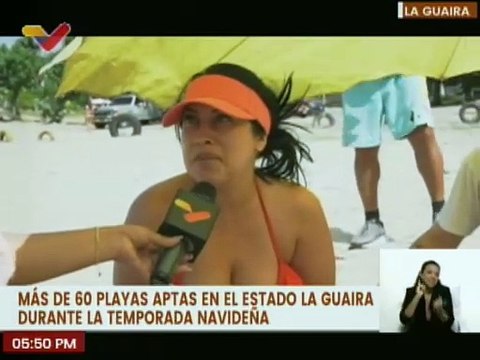 Venezolanos disfrutan este inicio de año en las playas del edo. La Guaira