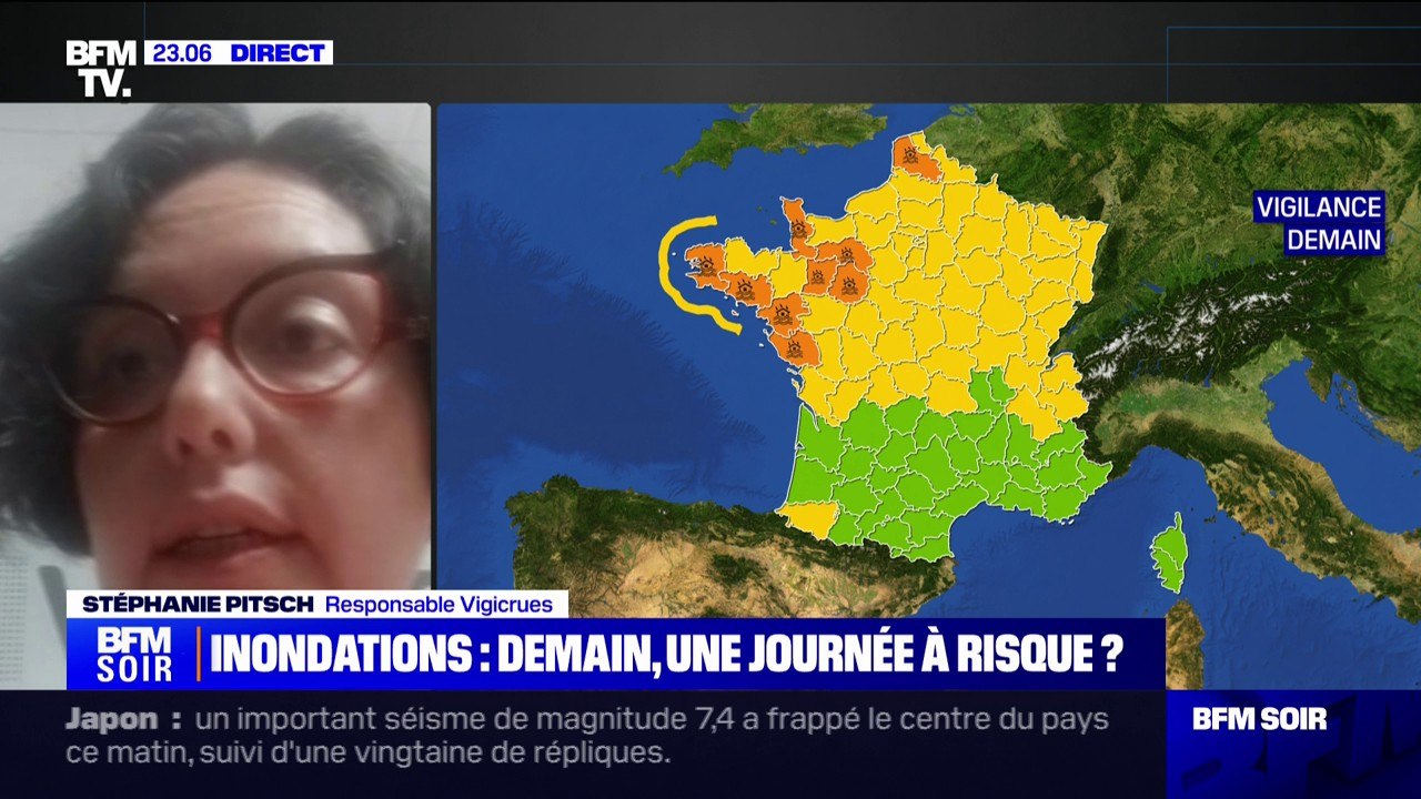 Crues dans le Pas-de-Calais: "Les niveaux des cours d'eau soit sont déjà en train de monter, soit vont monter demain", affirme Stéphanie Pitsch (Vigicrues)