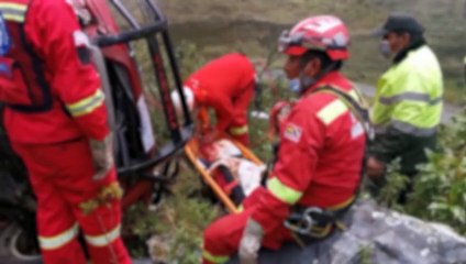 Accidente en carretera a Los Yungas