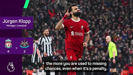 Mohamed Salah signs off with a brace in Liverpool’s frantic win over Newcastle