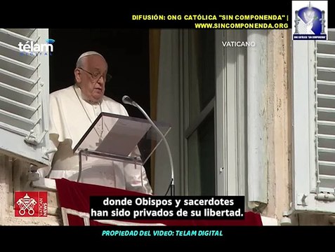 PAPA FRANCISCO MANIFESTÓ SU PREOCUPACIÓN POR NICARAGUA EN EL REZO DEL ÁNGELUS