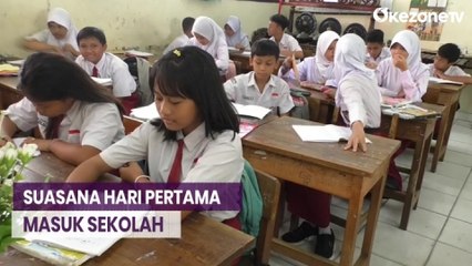 Hari Pertama Masuk Sekolah, Siswa Aktif Belajar di Kelas