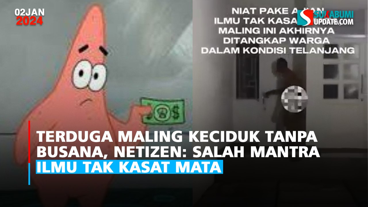 Terduga Maling Keciduk Tanpa Busana, Netizen: Salah Mantra Ilmu Tak Kasat Mata