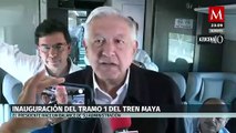 AMLO inaugura el tramo uno del Tren Maya y hace balance de su administración