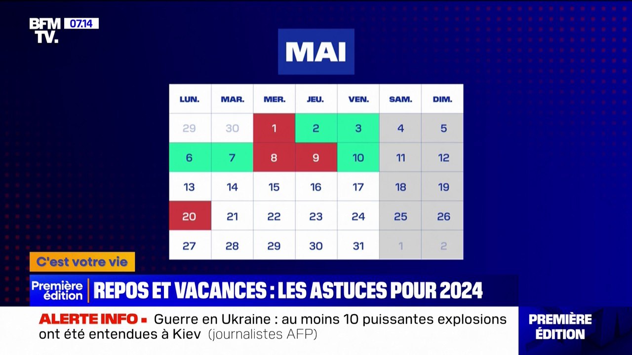 Comment profiter de 15 jours de vacances en mai en ne posant que cinq jours congés