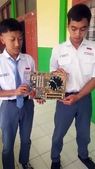 Jam Dinding Motherboard CPU - SMKN 11 Garut