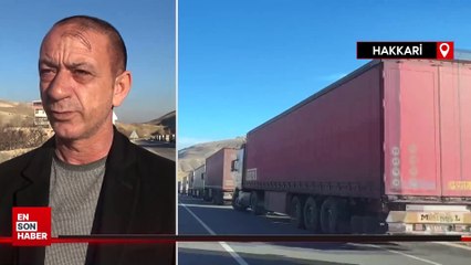 Türkiye-İran sınırında 10 kilometrelik tır kuyruğu