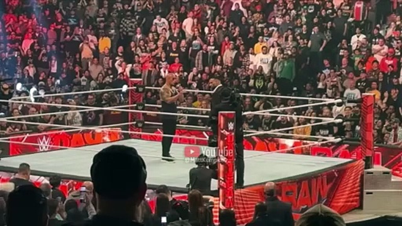 The Rock Returns to Destroy Jinder Mahal - WWE  Raw Day One 1/1/2024