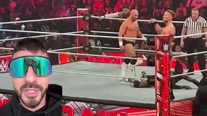 Giovanni Vinci Injured By Kofi Kingston - WWE Raw Day One 1/1/2024