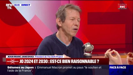 JO de Paris 2024: "On aurait pu en profiter pour faire des Jeux à la Française" en limitant "le nombre de spectateurs qui viennent en avion", explique Jean-Marc Jancovici