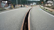 Giappone, la distruzione causata dal terremoto