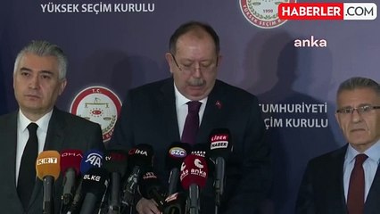 YSK Başkanı Yener, yerel seçimlere 36 partinin girme yeterliliğine sahip olduğunu açıkladı
