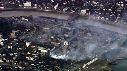 Terremotos en Japón dejan escenas de destrucción