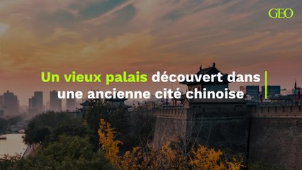 Un vieux palais découvert dans une ancienne cité chinoise
