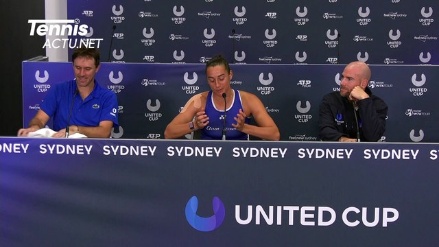 United Cup 2024 - Caroline Garcia, Edouard Roger-Vasselin, Adrian Mannarino : Une journée parfaite et c'est trop bien de pouvoir vivre ces émotions en équipe
