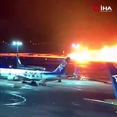 Tokyo’da iki uçak kafa kafaya çarpıştı! Yanan uçaktaki 400 yolcu ve mürettebat tahliye edildi