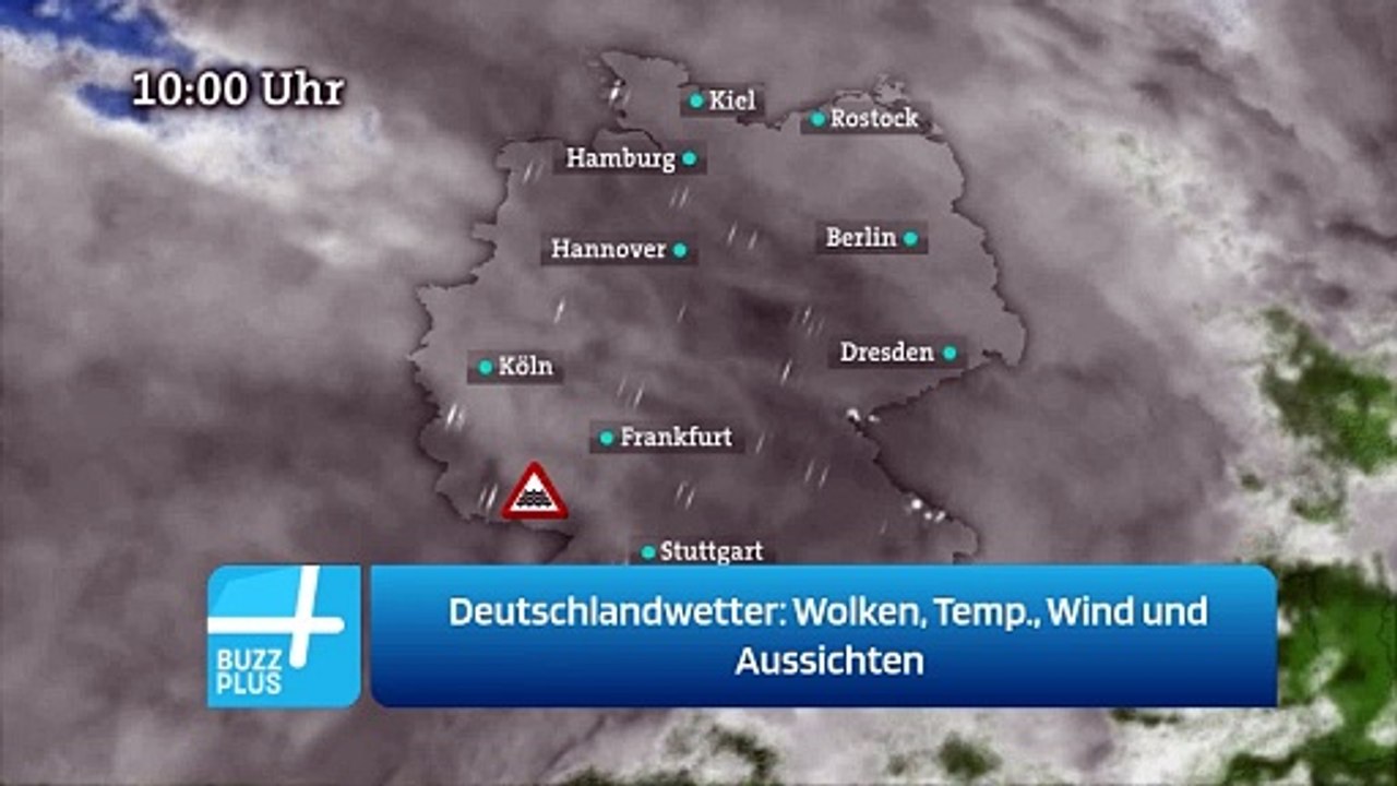 Deutschlandwetter: Wolken, Temp., Wind und Aussichten