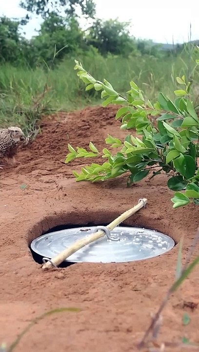 Creative diy Quail bird trap Using Hole _birdtrap_shorts(720P_HD)