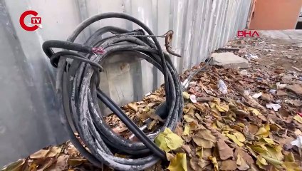 Testere ile sokaktaki internet kablolarını kesti 'Kalabalık yapıyorlardı'